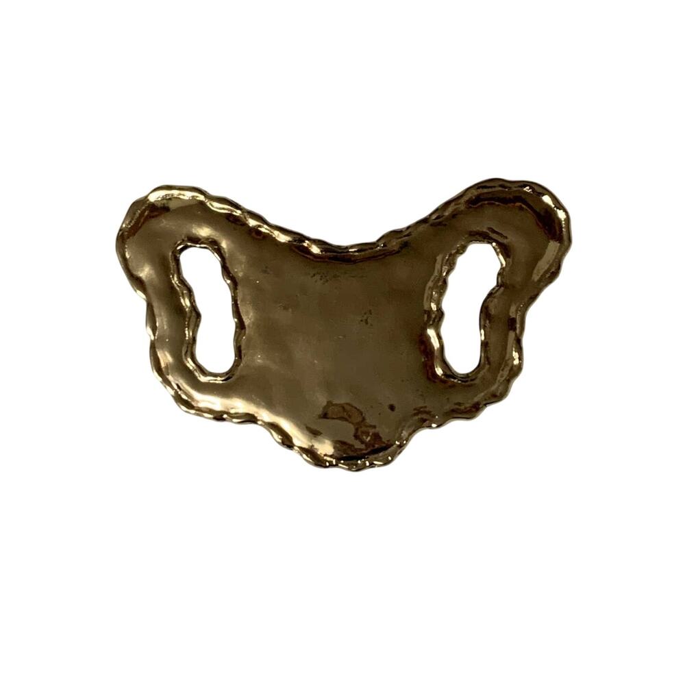 vintage butterfly shape belt buckle art nouveau